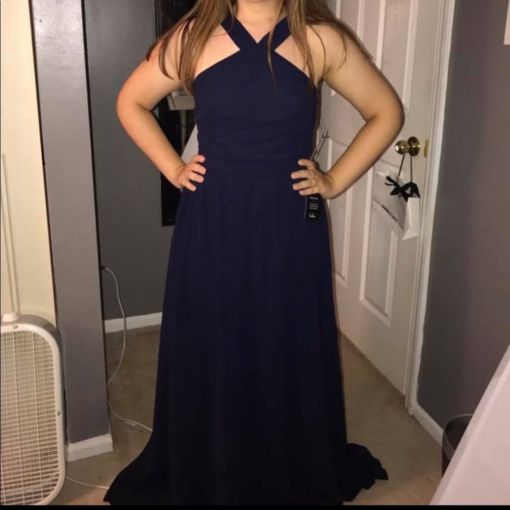 Navy Blue Prom Dress